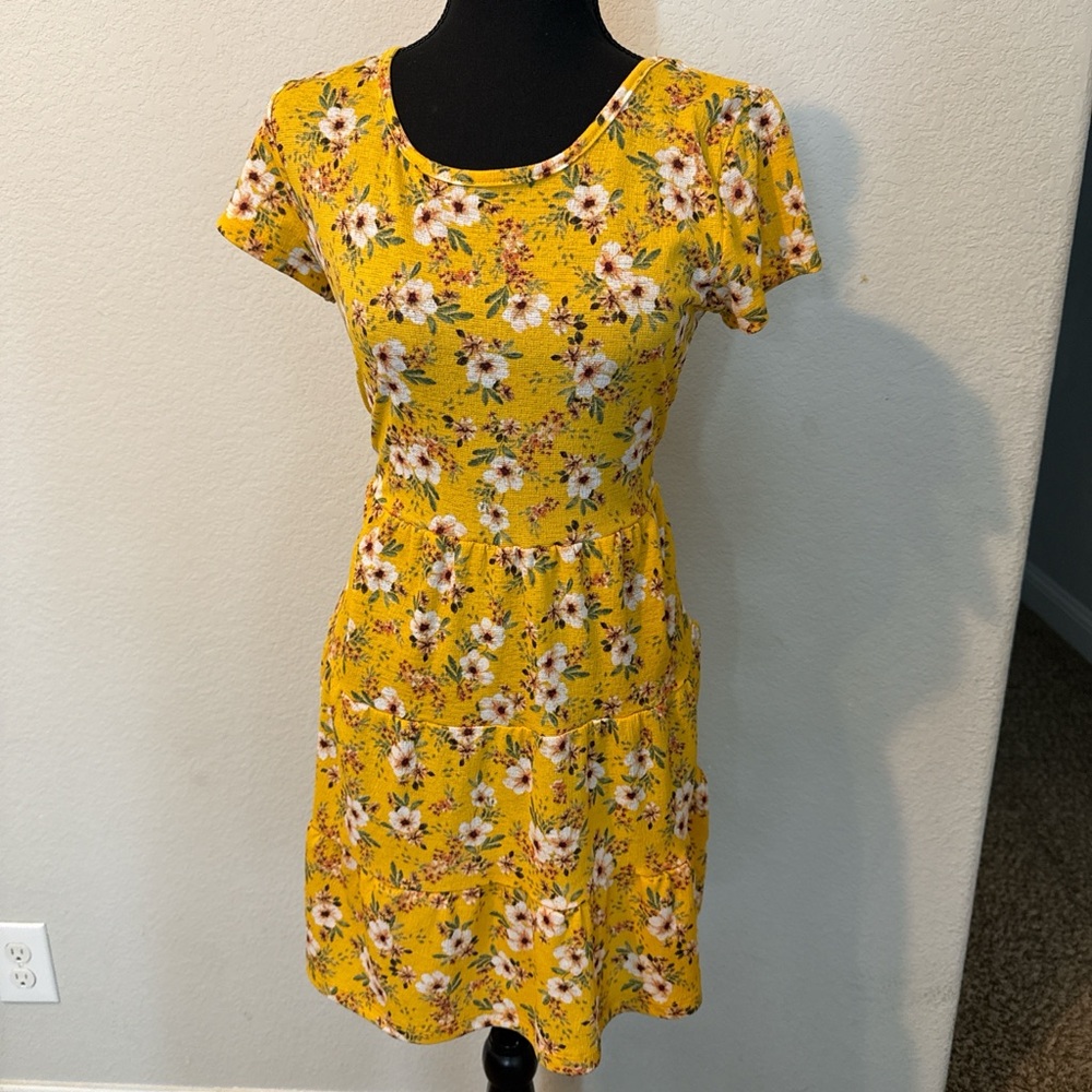 Floral Yellow Dress